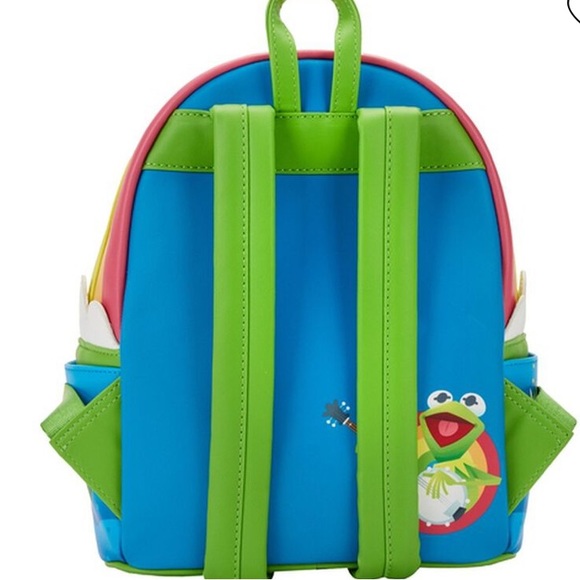Loungefly Muppets Rainbow Connection Kermit Backpack Shoulder Bag Purse NWT main image 3
